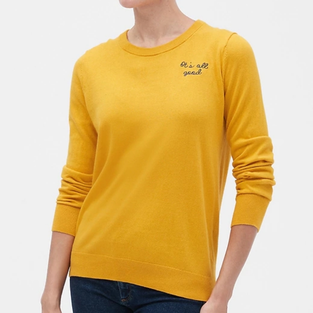 Graphic Crewneck Pullover Sweater